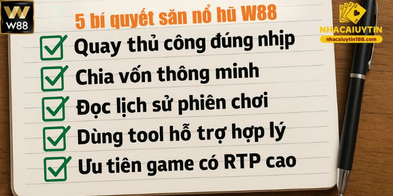 Bí quyết giúp anh em săn nổ hũ W88 thành công
