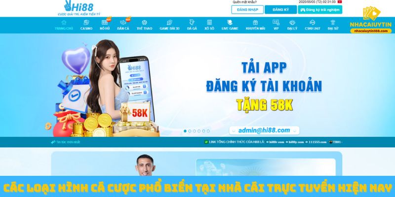 Các loại hình cá cược phổ biến tại nhà cái trực tuyến hiện nay