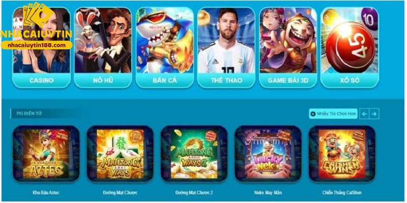 Kho game cá cược tại Hi88 gồm thể thao, slot, casino, bắn cá.